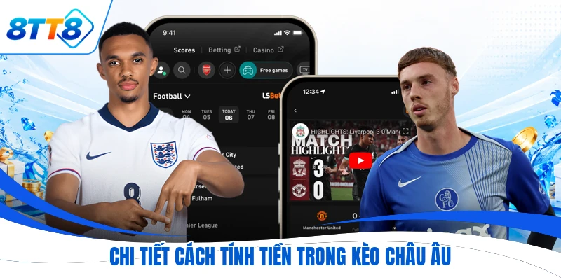Chi tiết cách tính tiền trong kèo châu Âu