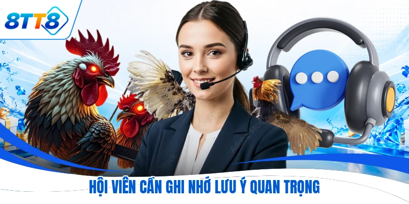 Hội viên cần ghi nhớ lưu ý quan trọng