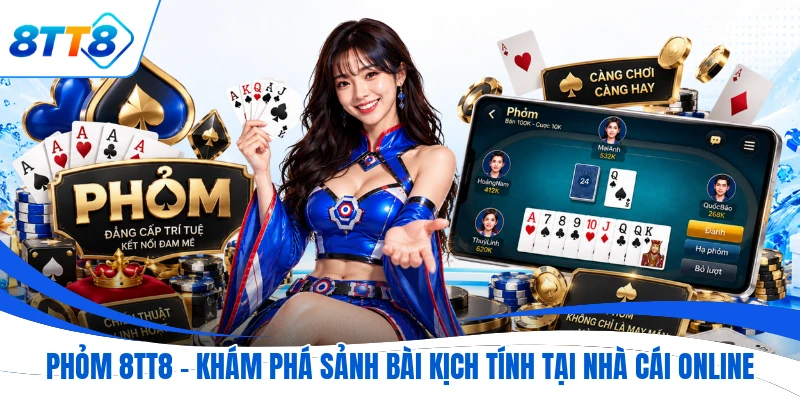 Phỏm 8TT8 - Khám Phá Sảnh Bài Kịch Tính Tại Nhà Cái Online